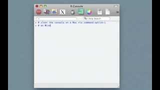 Clear the Console in R