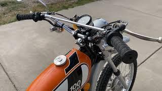 1975 Yamaha DT100-B Running walk around video