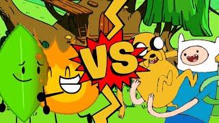 M.U.G.E.N Battles | Leafy/Firey vs Finn/Jake | Battle for Dream Island vs Adventure Time