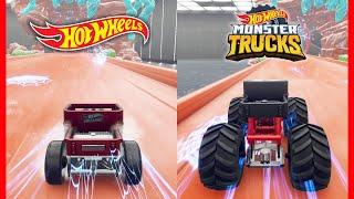 Hot Wheels Unleashed - Physics Comparison - Bone Shaker vs Monster Truck | Module Test