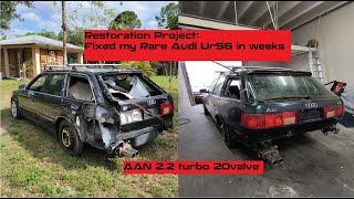 My 1995 Audi UrS6 StationWagon Restoration Project is 90% completed Part 1 !!