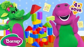 Playing and Sharing | Shapes for Kids | NEW COMPILATION | Barney the Dinosaur