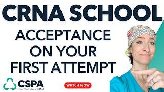 #92: How To Get Accepted Into CRNA School On Your First Attempt