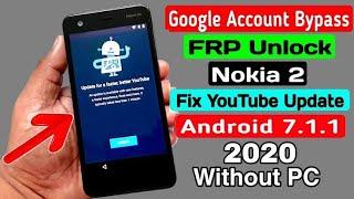 Nokia 2 ( TA 1029) Frp bypass 2022 YouTube update fixed