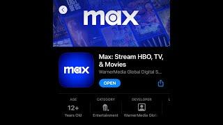 Testing out the new Max Streaming Service on iPhone