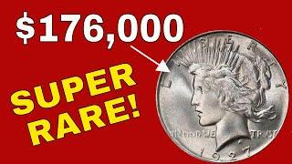 Super rare silver dollar coins worth money! Valuable 1927D Peace dollar coins to look for!