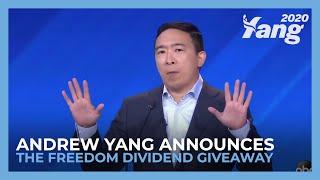 Andrew Yang Announces the Freedom Dividend Giveaway #1kGiveaway