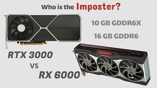 AMD RX 6000 vs Nvidia RTX 3000 battle! 16GB GDDR6 or 10GB GDDR6X?