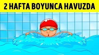 2 Hafta Boyunca Havuzda Kalsaydınız Ne Olurdu?