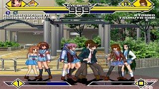 Melancholy of Haruhi Suzumiya Party 4v4 Patch MUGEN 1.0 Battle!!!