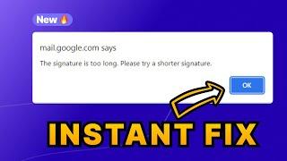How to Fix the Gmail Email Signature Too Long Error [New Method]