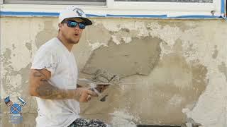 How To Apply A Knock Down Stucco Finish Repair Using Rapid Set