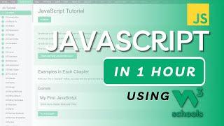 JavaScript in 1 Hour using W3Schools Website | W3Schools JavaScript Tutorial