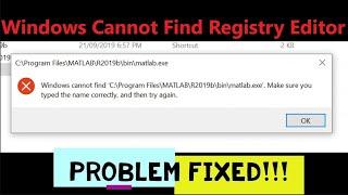 ||Fixed|| Registry Editor not opening. Windows cannot find regedit.exe problem solved