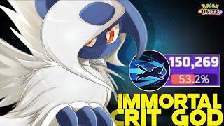 Absol becomes Crit God after Dealing 50% Damage of Team in Solo Queue  | Pokemon Unite