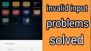 Invalid input .problem on mobile phones !!