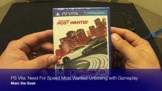 PSVita Need For Speed: Most Wanted Unboxing & Gameplay