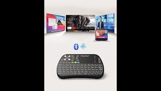 iPazzPort Bluetooth Mini Keyboard with Touchpad, 2.4G Wireless Keyboard and Mouse with IR Learning