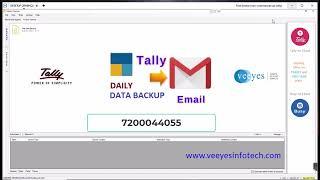 Tally Prime data auto backup daily receive on your email | Gmail