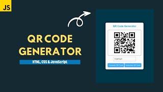 How To Make QR Code Generator Website Using HTML CSS And JavaScript With Download Button