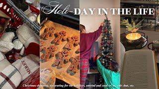 HOLI-DAY IN THE LIFE | decorate for Christmas, target run, build furniture, relaxing vlog, etc.