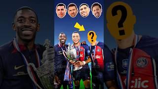 Kylian Mbappé, Ousmane Dembélé and mysterious football player  #ronaldo #messi #marquinhos #hakimi