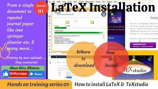 How to install LaTeX and TeXstudio || BaseLine Makers ||