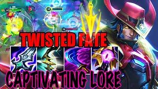 WILD RIFT TWISTED FATE ADC GAMEPLAY | CAPTIVATING LORE - TWISTED FATE  BUILD RUNES