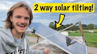 How To Easily Tilt Solar On A Camper Van | Budget Luton Van Conversion