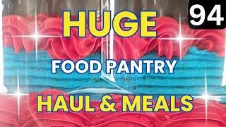 FRUGAL LIVING & Food Pantry Haul 2024 - Food Haul - FOOD BANK - Food Pantry Haul - Budget Meals