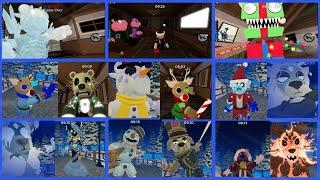 ALL PIGGY BRANCHED REALITIES CHRISTMAS/WINTER JUMPSCARES! (UPDATED 2023)