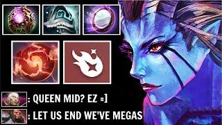 INSANE 86Min Throne Def Megacreeps Masochist Queen vs Invoker Mid Epic Late Game Comeback WTF Dota 2