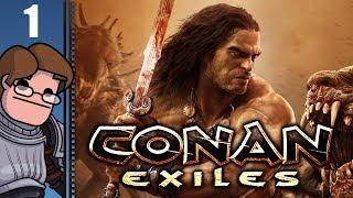 Let's Play Conan Exiles Multiplayer Part 1 - Home is Where the... uh...