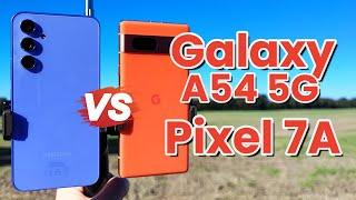 Samsung Galaxy A54 5G vs Google Pixel 7A Camera Comparison 4K UHD Video and Photo