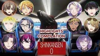 NijiEN boys' reactions to chase scene in Shinkansen 0 (volume warning)