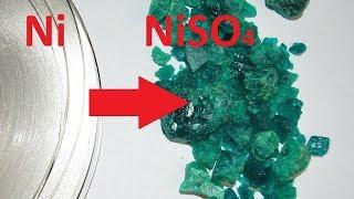 How to Make Nickel Sulfate Safely ~ A Nickel Plating Solution Ingredient