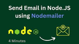 How to Send Email Using Nodemailer in Node.js | Node.js Email Tutorial