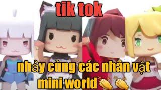 Tik tok mini world:nhảy cùng các nhân vật mini world