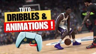 Dribbles & animations contextualisées | TUTO #nba2k24 pour DEBUTANT