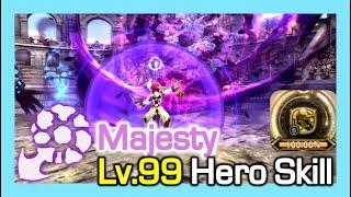 Lv99 Majesty Hero Skill (New) / How much Gauge% per skill / Dragon Nest Korea (2023 June)