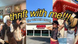 THRIFT WITH ME for WINTER 2021!!! + try on haul! (SO MANY coats & boots!)