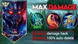 GLOBAL ZHASK ABUSE THIS NEW MAX DAMAGE EMBLEM AND IN RANKED GAMEPLAY!!(must try)MLBB