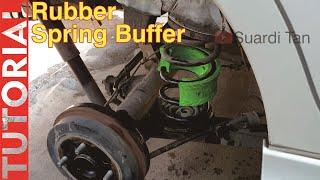 How to Install Car Rubber Coil Spring Aid / Spring Buffer / Spring Cushion / Sport Damper