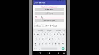 Android example of using Thread and Handler