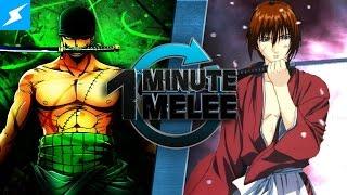 One Minute Melee - Roronoa Zoro Vs Rurouni Kenshin (One Piece vs Samurai X)