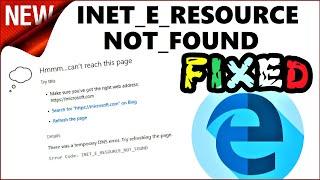 INET_E_RESOURCE_NOT_FOUND Windows 10 Internet Explorer 11 FIX