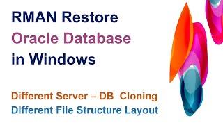 Oracle Restore Database on Windows Different Server on a Different Location