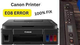 Canon Pixma G3010 Printer Error E08 || Canon G3010 Reset || How To Fix Canon G3010 Error