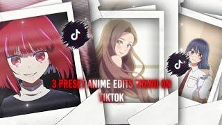 3 PRESET || Alight motion anime edits [ QR CODE+XML link ]