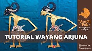 Cara membuat wayang kulit Arjuna dari menatah sampai pemasangan gapit terlengkap